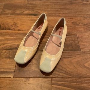 Prada patent leather flats